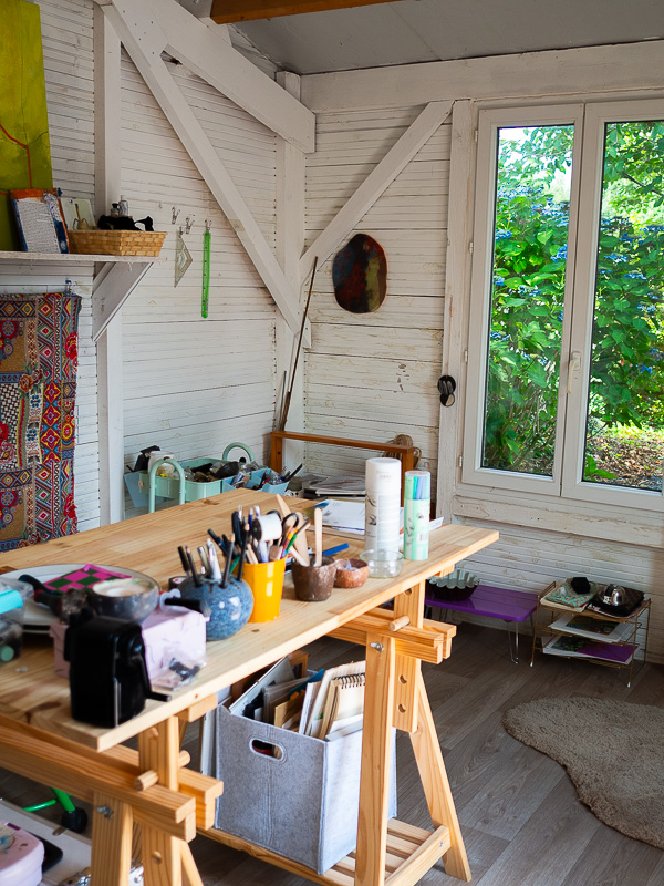 Établi et matériel de l'atelier
